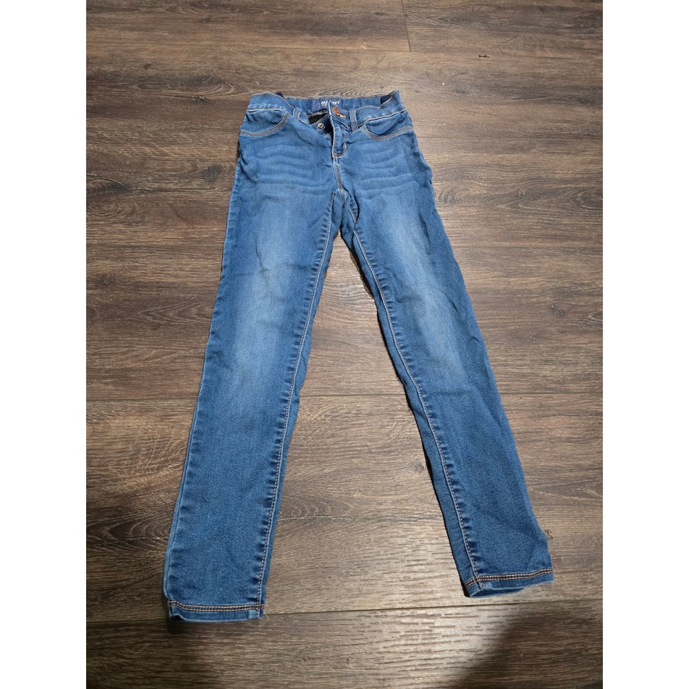 Old Navy Girls Medium Wash Denim Jeggings Size 8 Regular Stretch Slim Leg